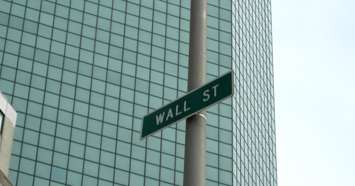 A Wall Street street sign in Lower Manhattan, where a broad rally lifted stocks on July 1, 2026.