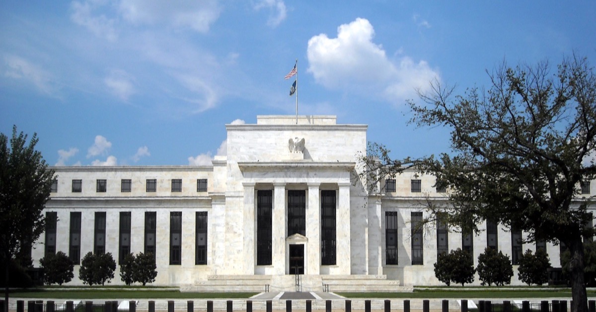 The Marriner S. Eccles Federal Reserve Board building in Washington, the institution whose hawkish stance kept a cap on equities on June 23, 2026.