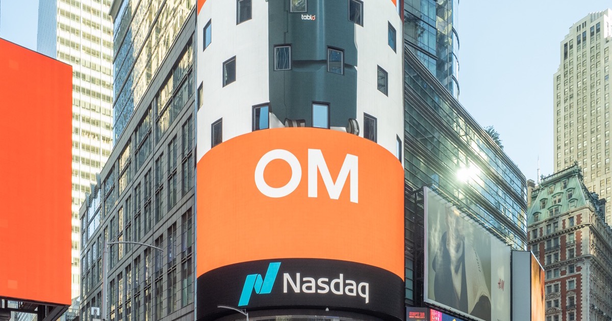 The Nasdaq MarketSite display in Times Square, symbolizing a chip-led, data-heavy trading session on June 23, 2026.
