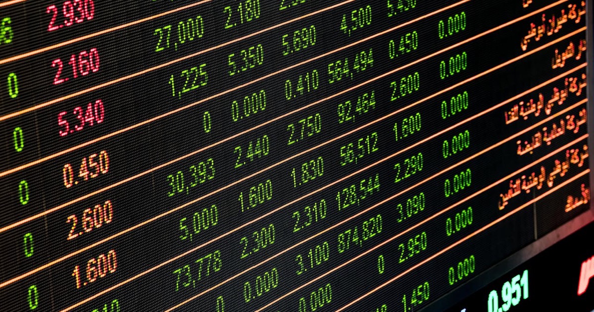 Stock market data screens and trading chart — morning update March 24, 2026