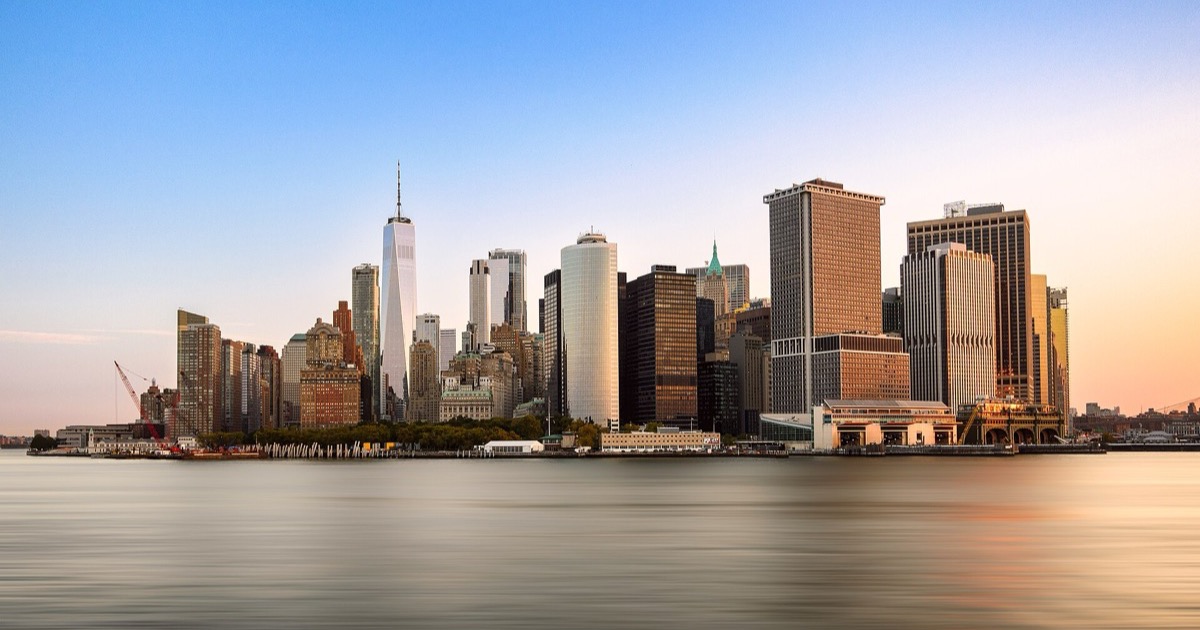 Sunrise over Lower Manhattan and the financial district, ahead of the July 13 to 17, 2026 trading week.